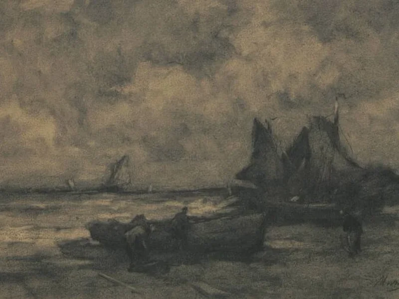1861-Frank Mura - Sulla spiaggia